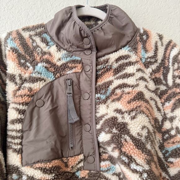 Free People Movement Hit The Slopes Fleece Pullover Desert Combo Size M - Picture 4 of 8